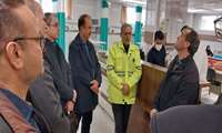بازدید رئیس دانشگاه علوم پزشکی زنجان از اقدامات مدیریت بحران در ابهر